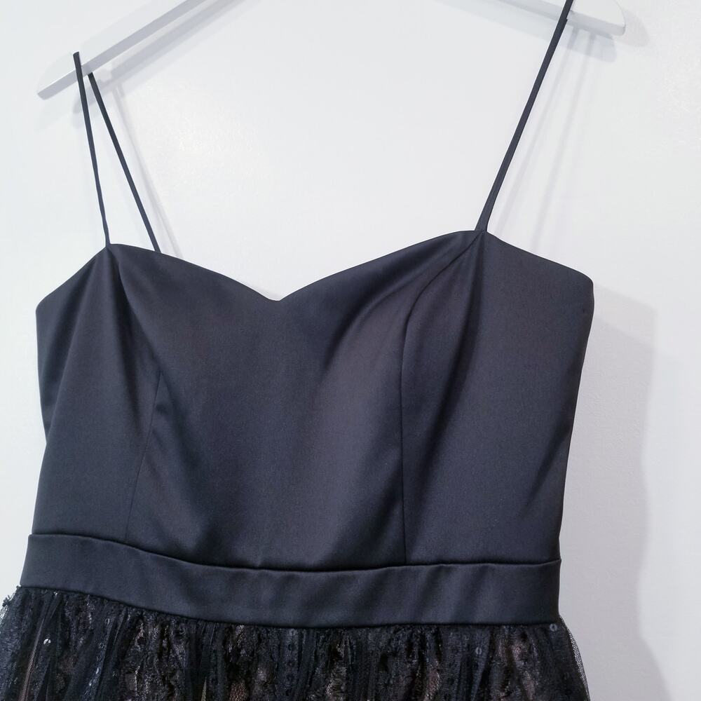 Js Collections Sateen Lace Sequins Black Cocktail… - image 3